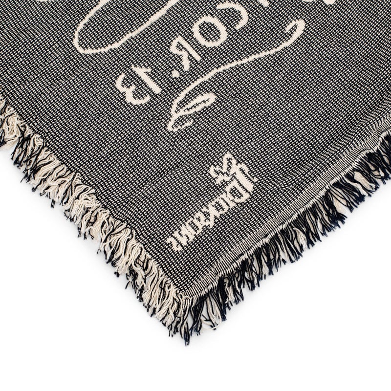 Dicksons Wedding Anniversary 1 Corinthians 13 White 48 x 68 All Cotton Tapestry Throw Blanket - Image 4